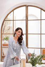 Farshi Shalwar with Embroidered Karma CollectionDOVE GREY SKU:KC-1476