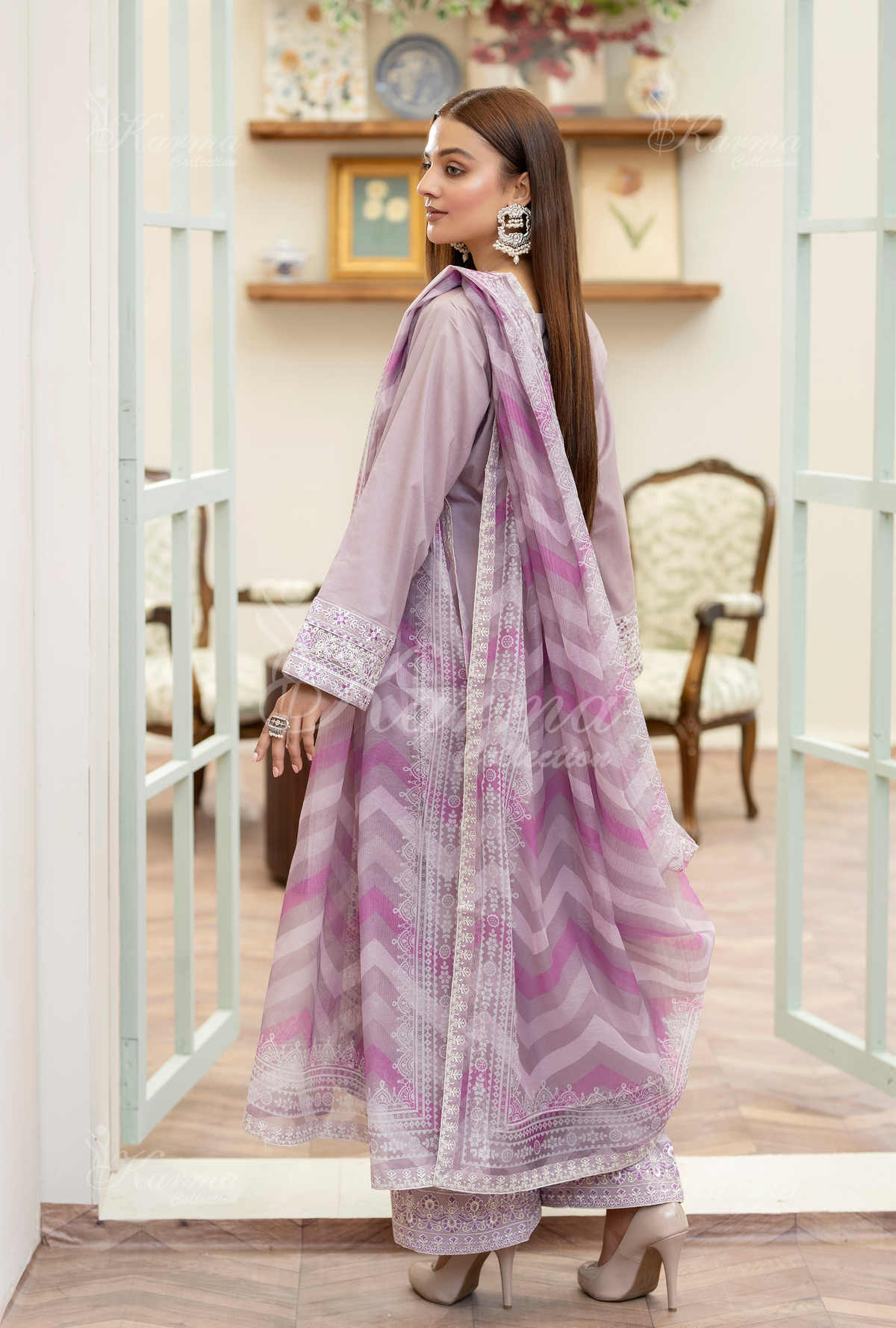 Karma Collection SOFT LAVENDER KC-1455- Eid Colletion