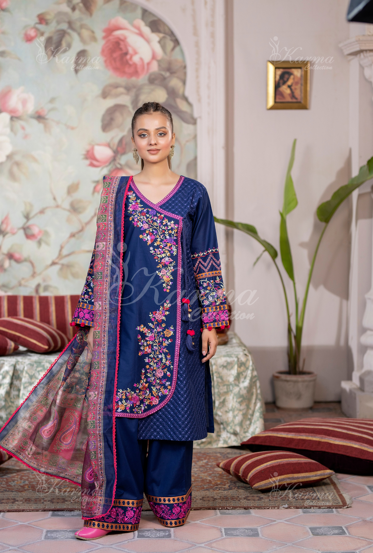 Karma Collection INDIGO KC-1450- Eid Colletion