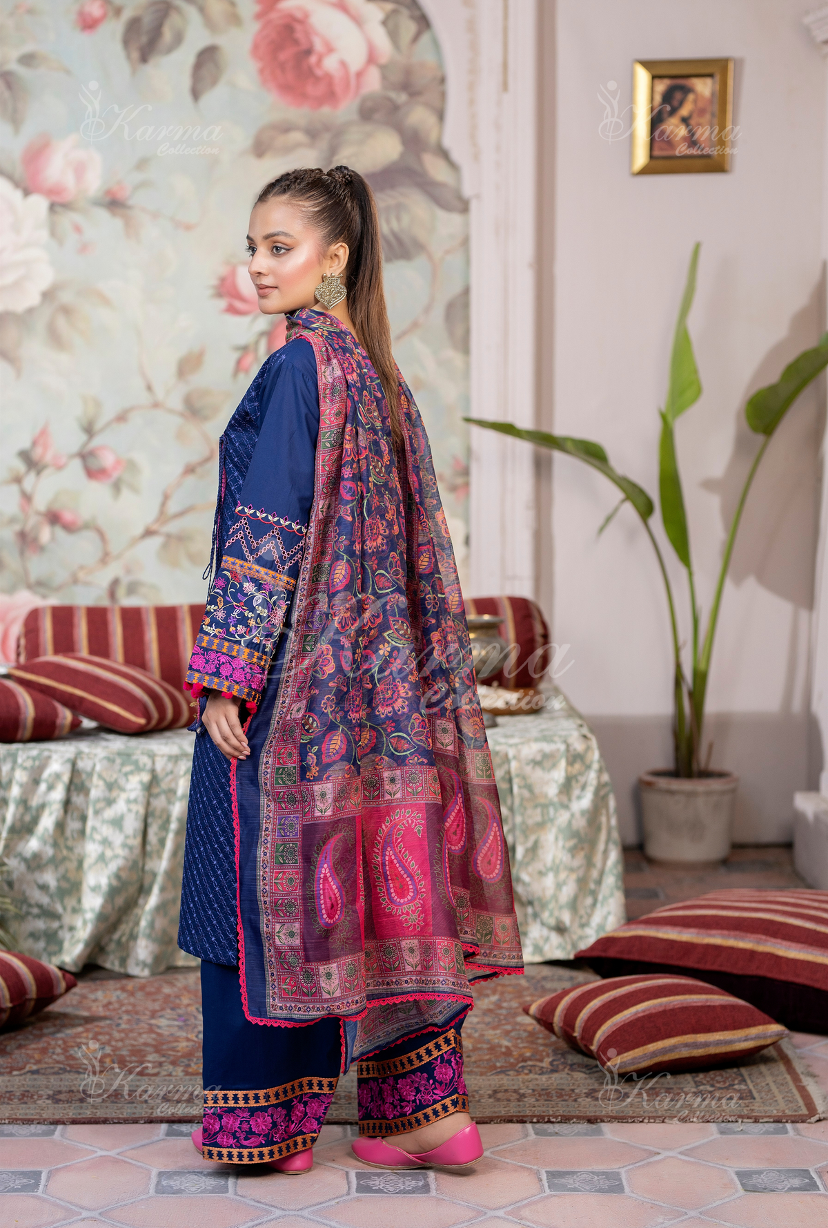 Karma Collection INDIGO KC-1450- Eid Colletion