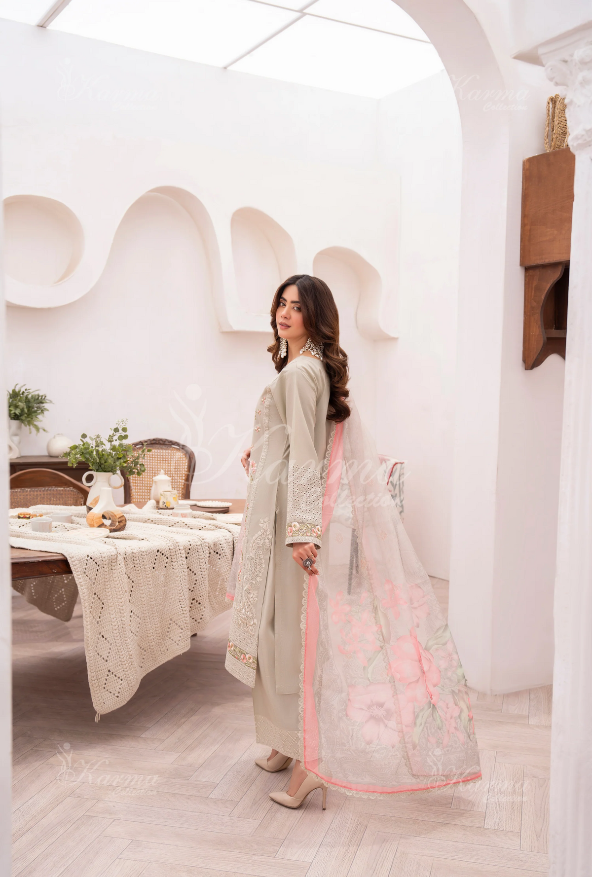 Eid Dresses By Karma CollectionDew Clay SKU:KC-1482