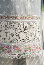 Rang Ja 3 piece embroidered Chikankari suit 1490 Karma Collection ICE BLUE