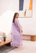 Farshi Shalwar with Embroidered Karma CollectionMAUVE DUSK SKU:KC-1484