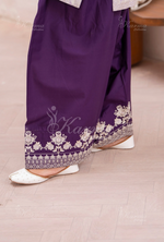 Farshi Shalwar with Embroidered Karma CollectionMAUVE DUSK SKU:KC-1484