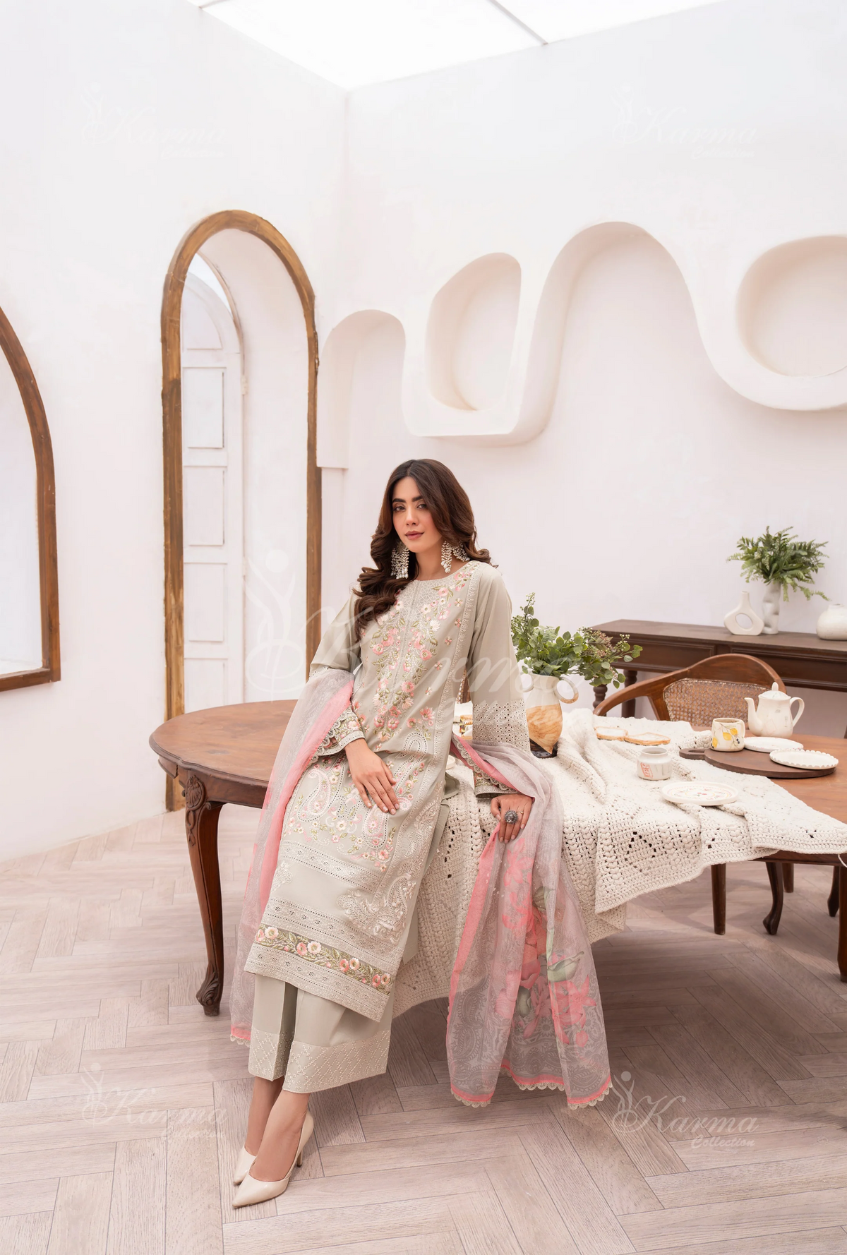 Eid Dresses By Karma CollectionDew Clay SKU:KC-1482