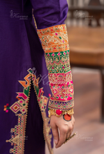 Farshi Shalwar with Embroidered Karma CollectionAMETHYST MIST SKU:KC-1483