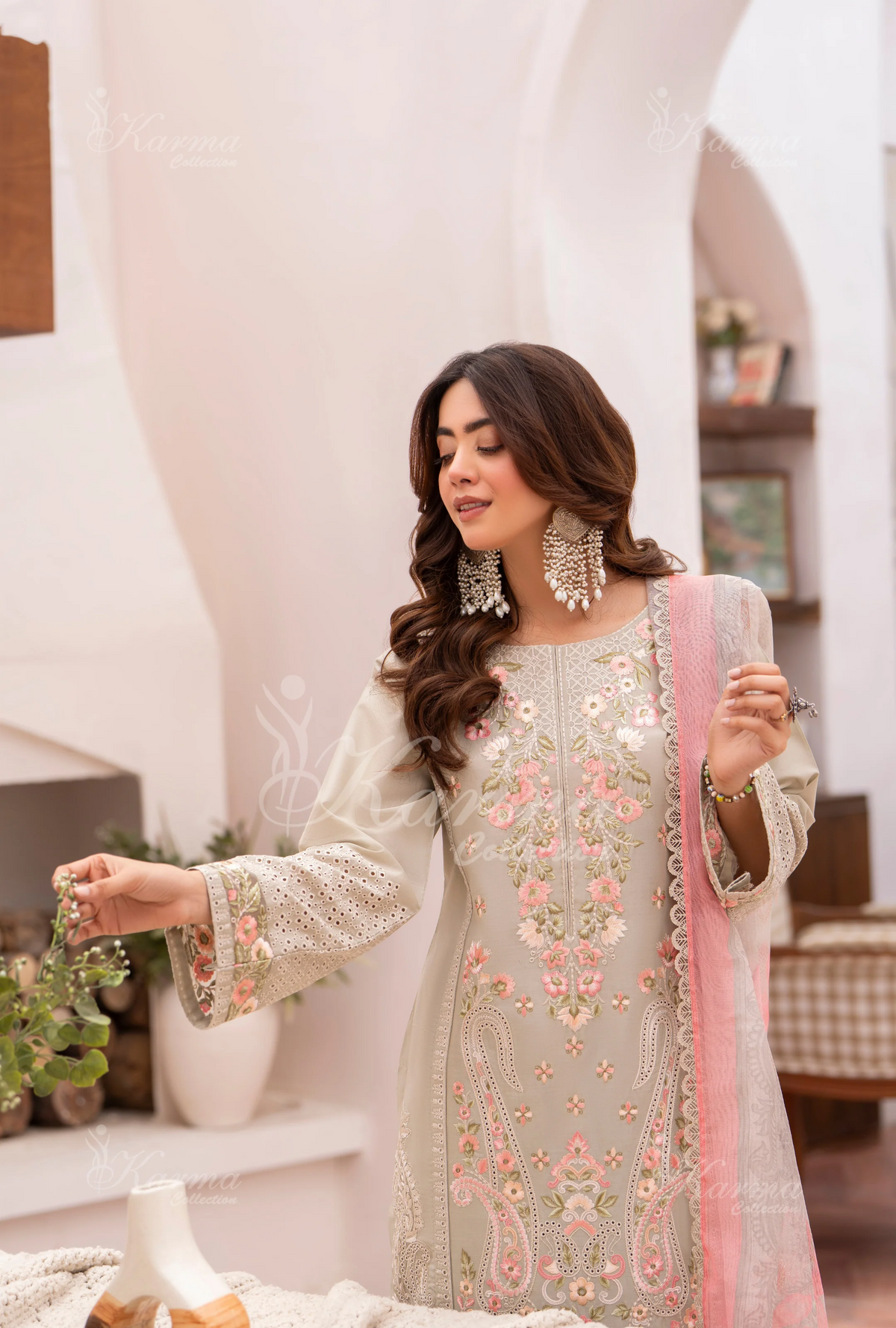 Eid Dresses By Karma CollectionDew Clay SKU:KC-1482