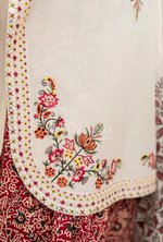 Farshi Shalwar with Embroidered Karma CollectionVANILLA DUST SKU:KC-1479