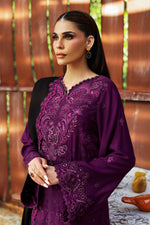 Reet By Ramsha - Three piece embroidered karandi suits with embroidered karandi shawls stitched & embellished | Original Ramsha Karandi Collection 2024 | R-1106