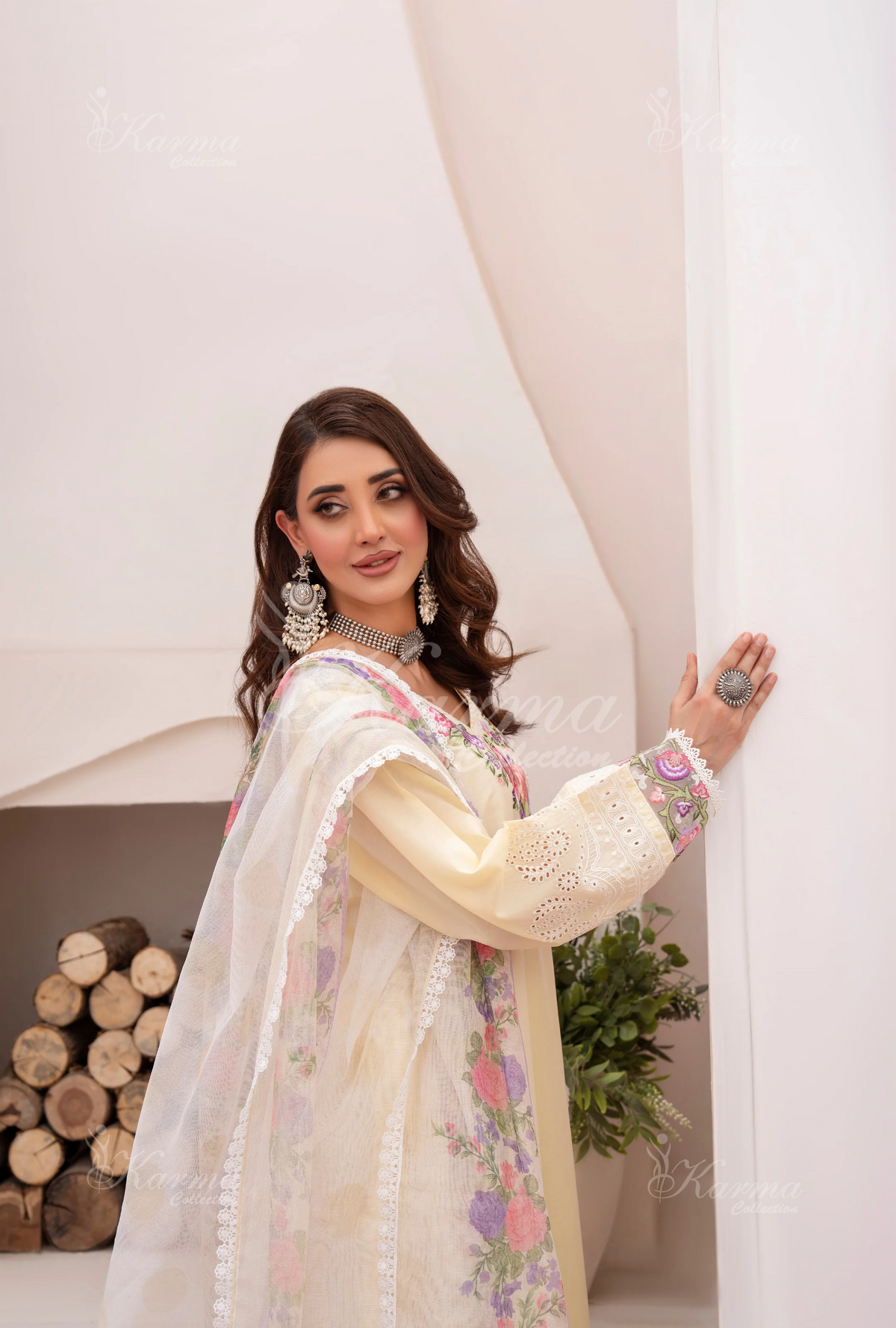 Eid Collection By Karma CollectionButter Yellow SKU:KC-1481