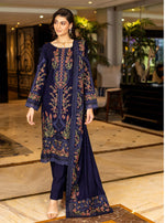 Embroidered Leather Peach Shirt with Embroidered Wool Shawl Sajan