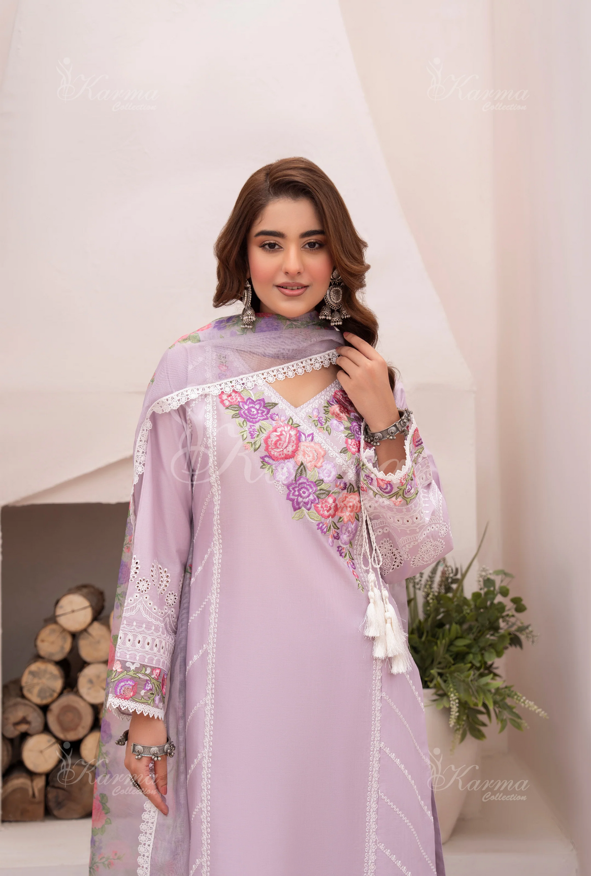 Eid Collection By Karma CollectionMOONLIT PURPLE SKU:KC-1481