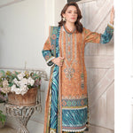 Stitched 3 Piece printed With Embroidered Winter khaddar Bana Dora Collection '24 MS 4054
