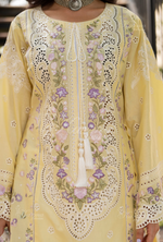 Rang Ja Fully Embroidered Farshi Shalwar 1486 Karma Collection SUNLIT Chikankari Multi Thread Embroidery