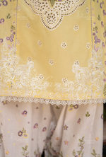 Rang Ja Fully Embroidered Farshi Shalwar 1486 Karma Collection SUNLIT Chikankari Multi Thread Embroidery