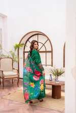 Eid Outfits By Karma CollectionPINE GREEN SKU:KC-1485