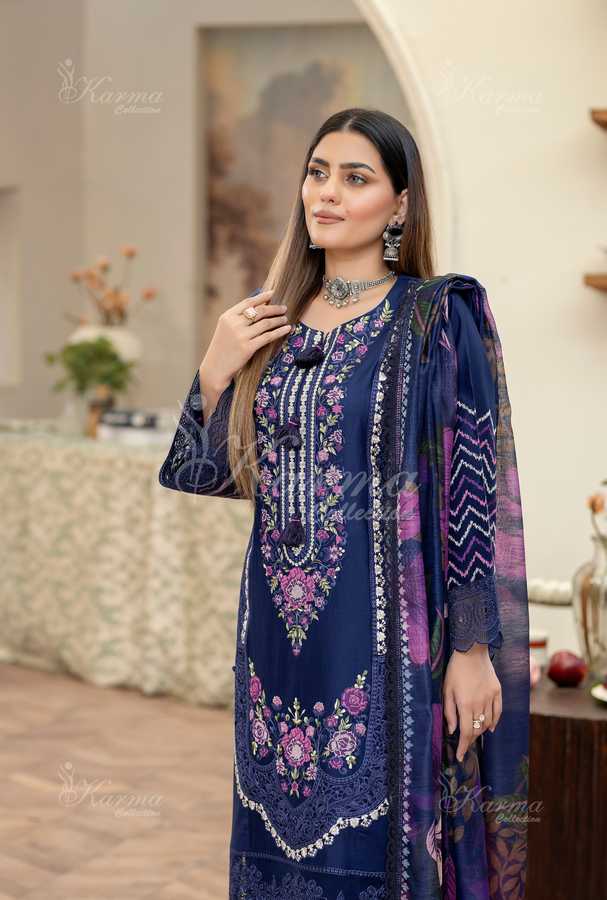 Karma Collection DEEP OCEAN KC-1456- Eid Colletion