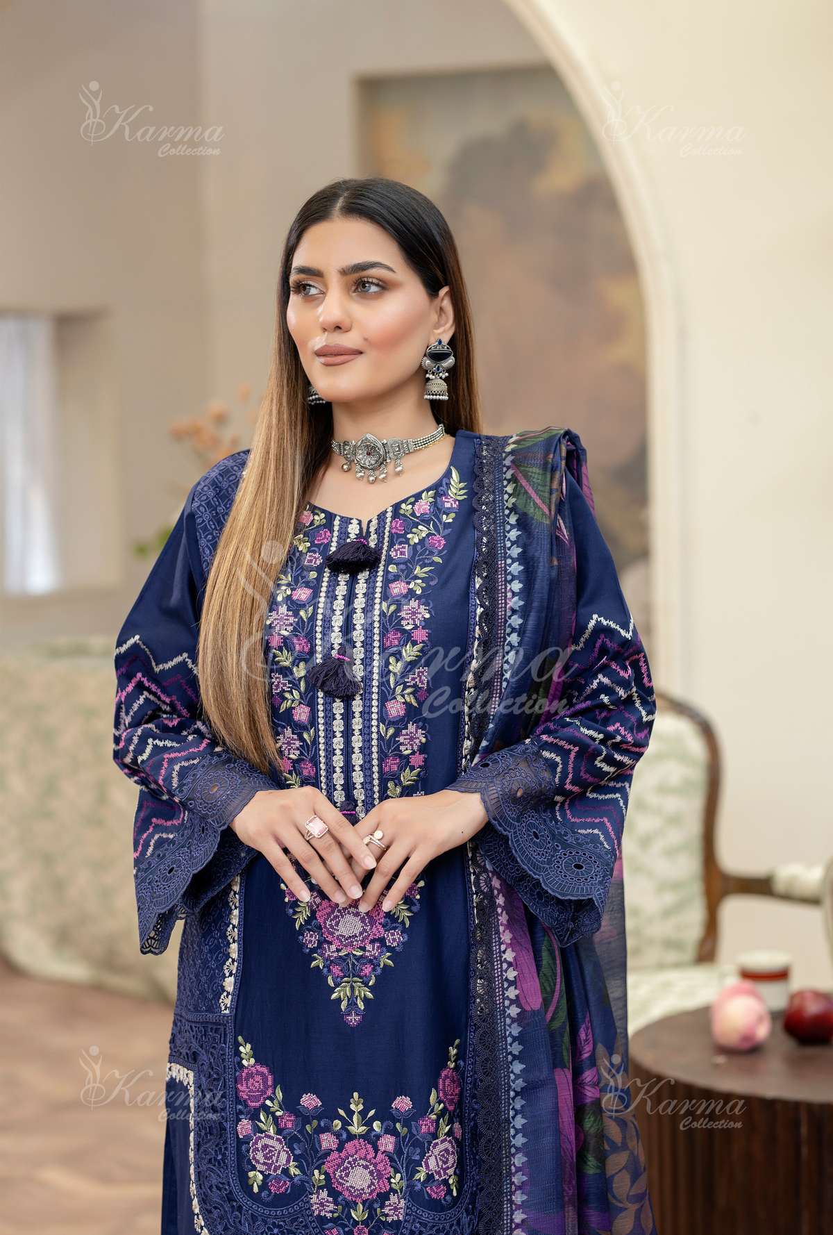 Karma Collection DEEP OCEAN KC-1456- Eid Colletion