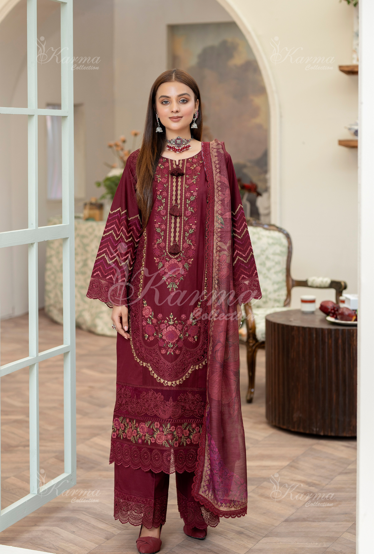 Karma Collection GARNET KC-1456- Eid Colletion