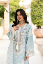 Rang Ja Fully Embroidered Farshi Shalwar 1486 Karma Collection FROZEN DEW Chikankari Multi Thread Embroidery