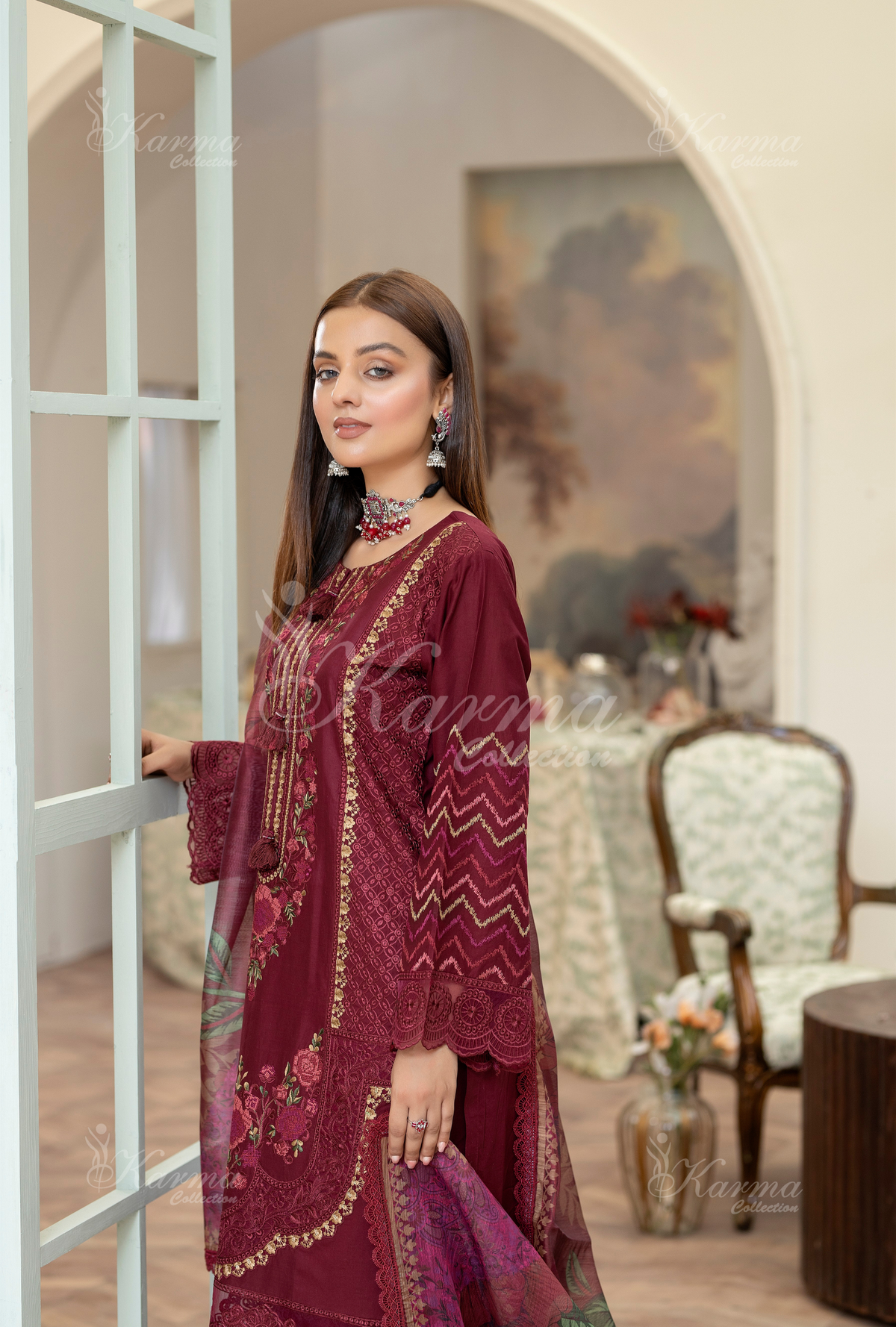 Karma Collection GARNET KC-1456- Eid Colletion