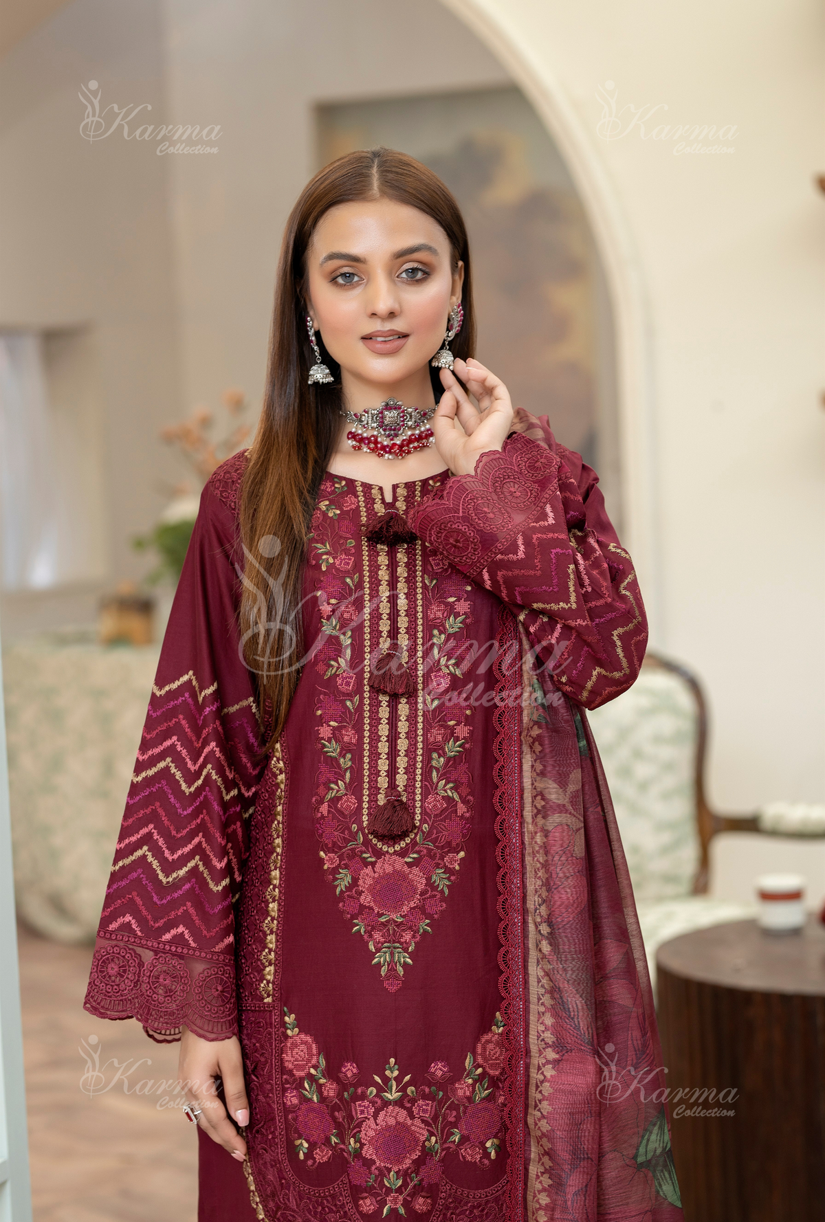 Karma Collection GARNET KC-1456- Eid Colletion