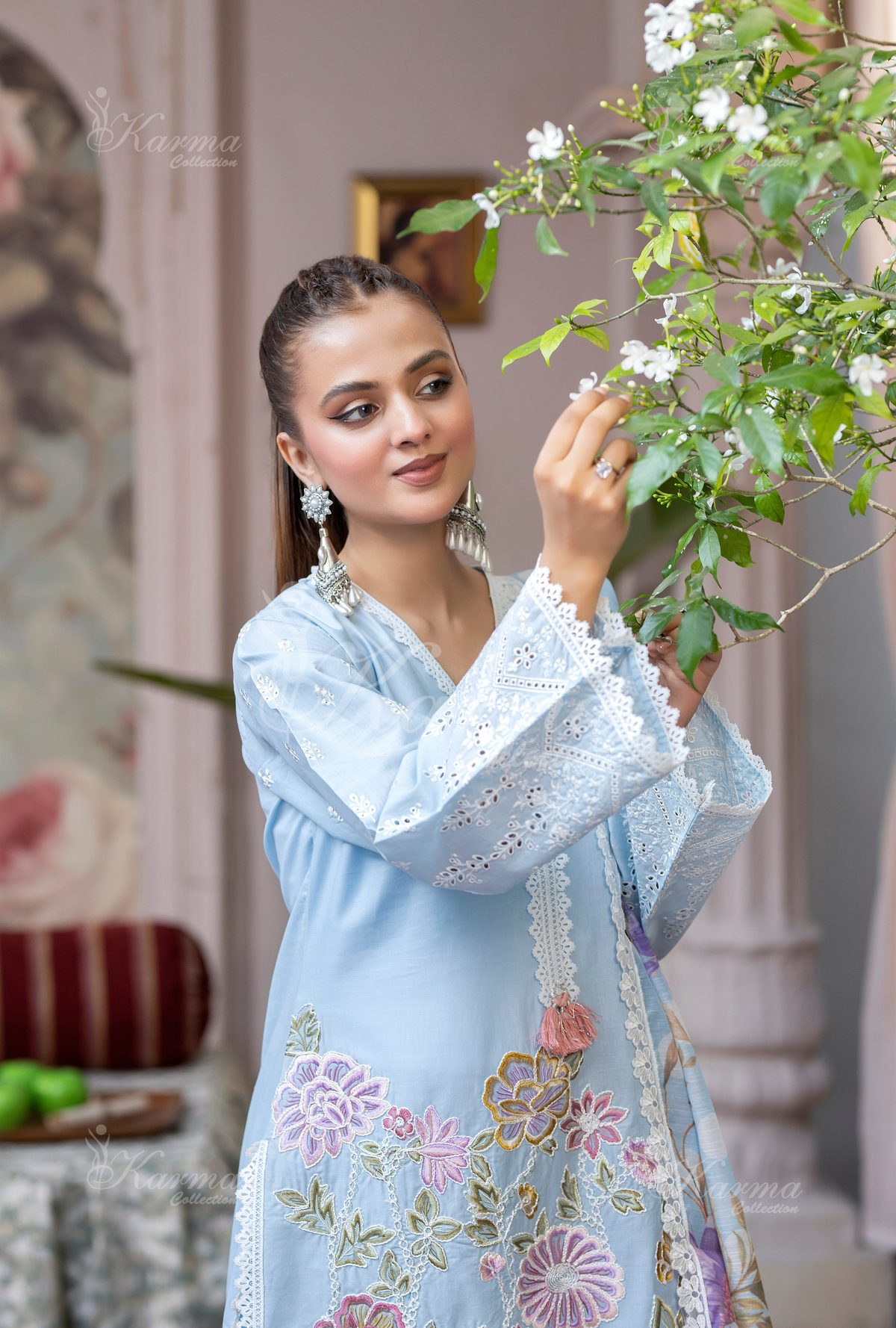 Karma Collection SKY BLUE KC-1449- Eid Colletion