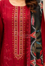 Karma Collection Winter 2024 Aangan II -1408 | CANDY RED