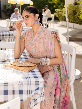 MS-08 | 3 PC Eid Luxury Lawn 25 | Monaco by Parishay