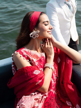 MS-14 | 3 PC Eid Luxury Lawn 25 | Monaco by Parishay