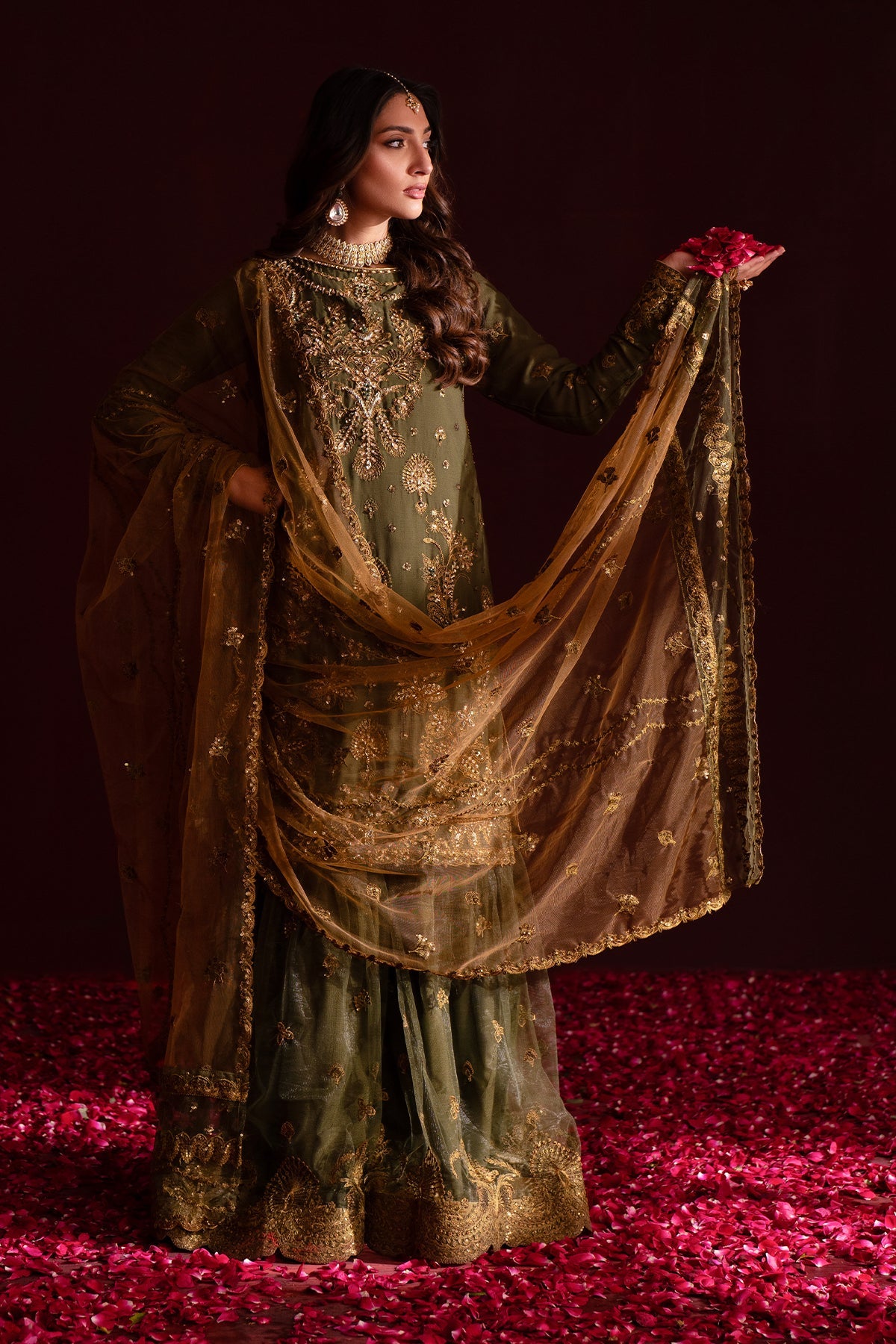 Sunoora | Nooresha By Emaan Adeel | Embroidered 3 Piece Chiffon Suit Stitched | Eid 2025