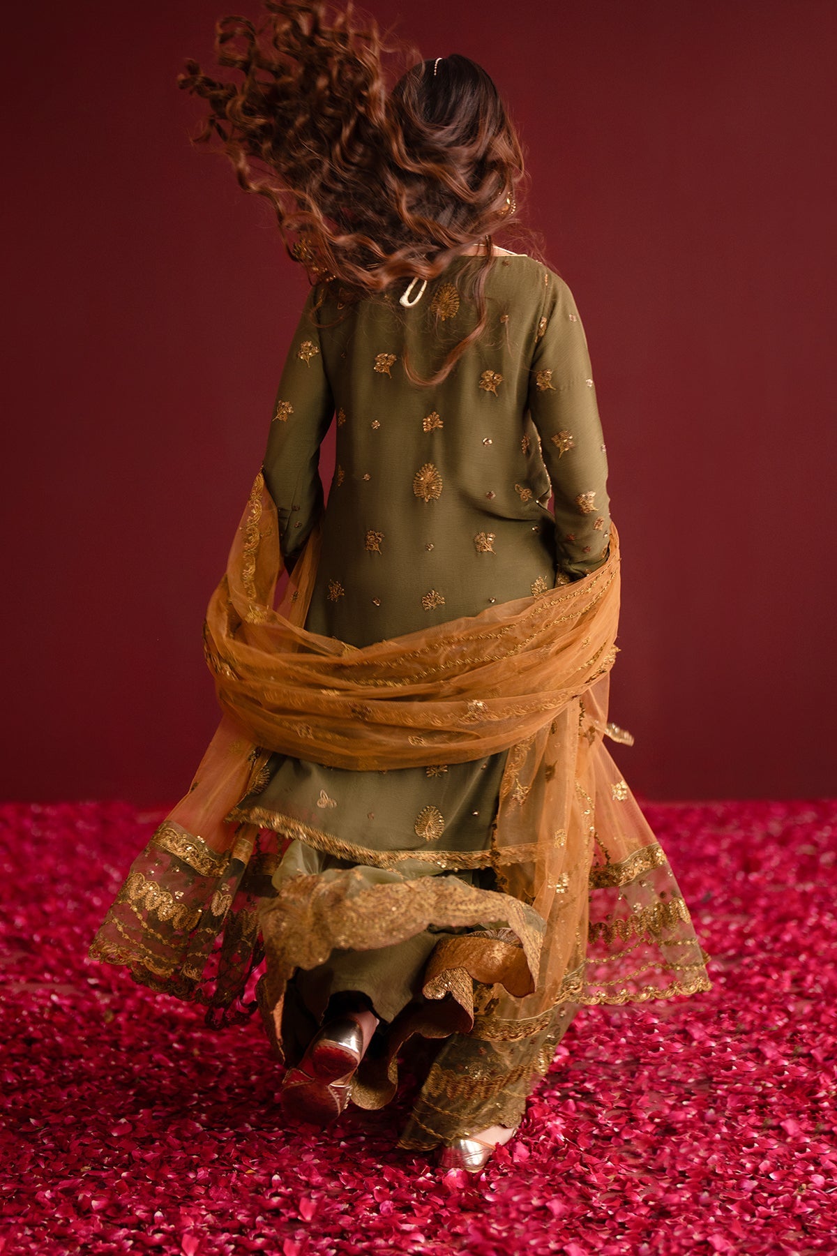 Sunoora | Nooresha By Emaan Adeel | Embroidered 3 Piece Chiffon Suit Stitched | Eid 2025