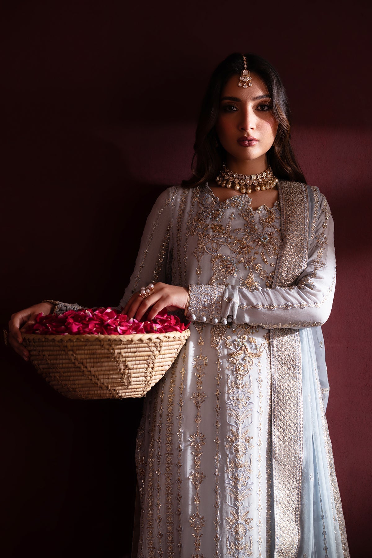 Sahira | Nooresha By Emaan Adeel | Embroidered 3 Piece Chiffon Suit Stitched | Eid 2025