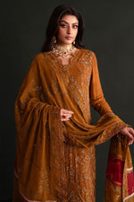 Zarang | Nooresha By Emaan Adeel | Embroidered 3 Piece Chiffon Suit Stitched | Eid 2025