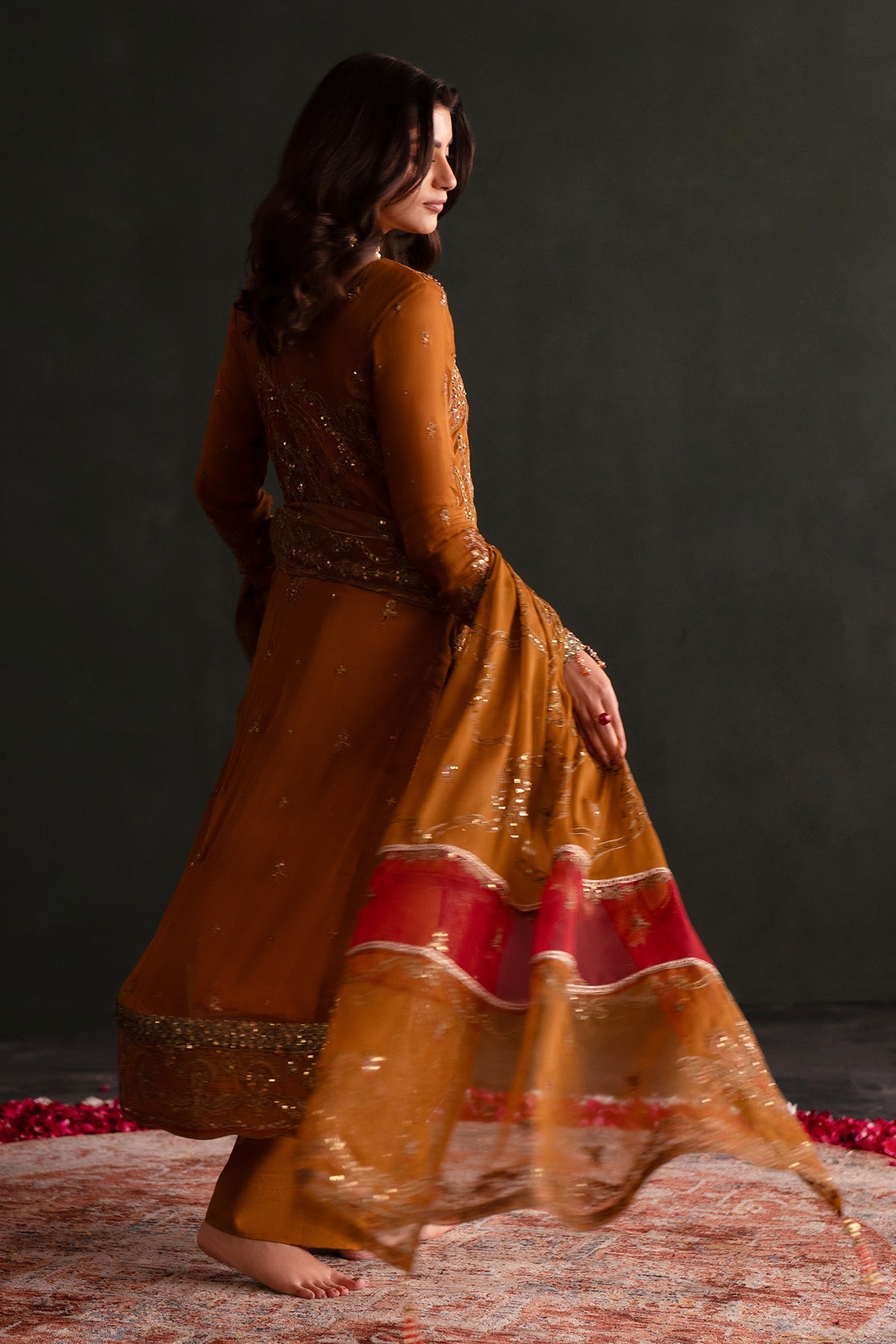 Zarang | Nooresha By Emaan Adeel | Embroidered 3 Piece Chiffon Suit Stitched | Eid 2025