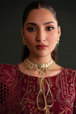 Nishta | Nooresha By Emaan Adeel | Embroidered 3 Piece Chiffon Suit Stitched | Eid 2025