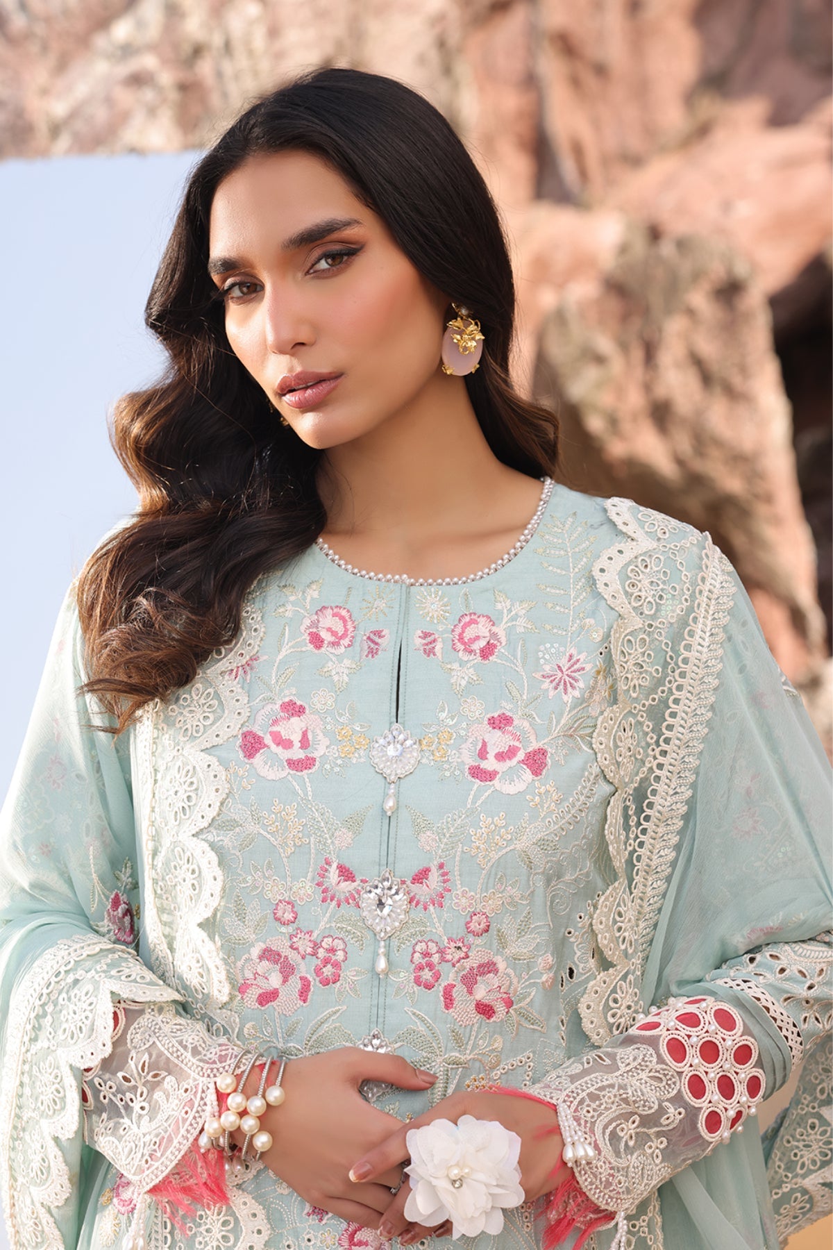 Hania Luxury Lawn'25 | SL 76 A Aidan | IMROZIA PREMIUM | Serene