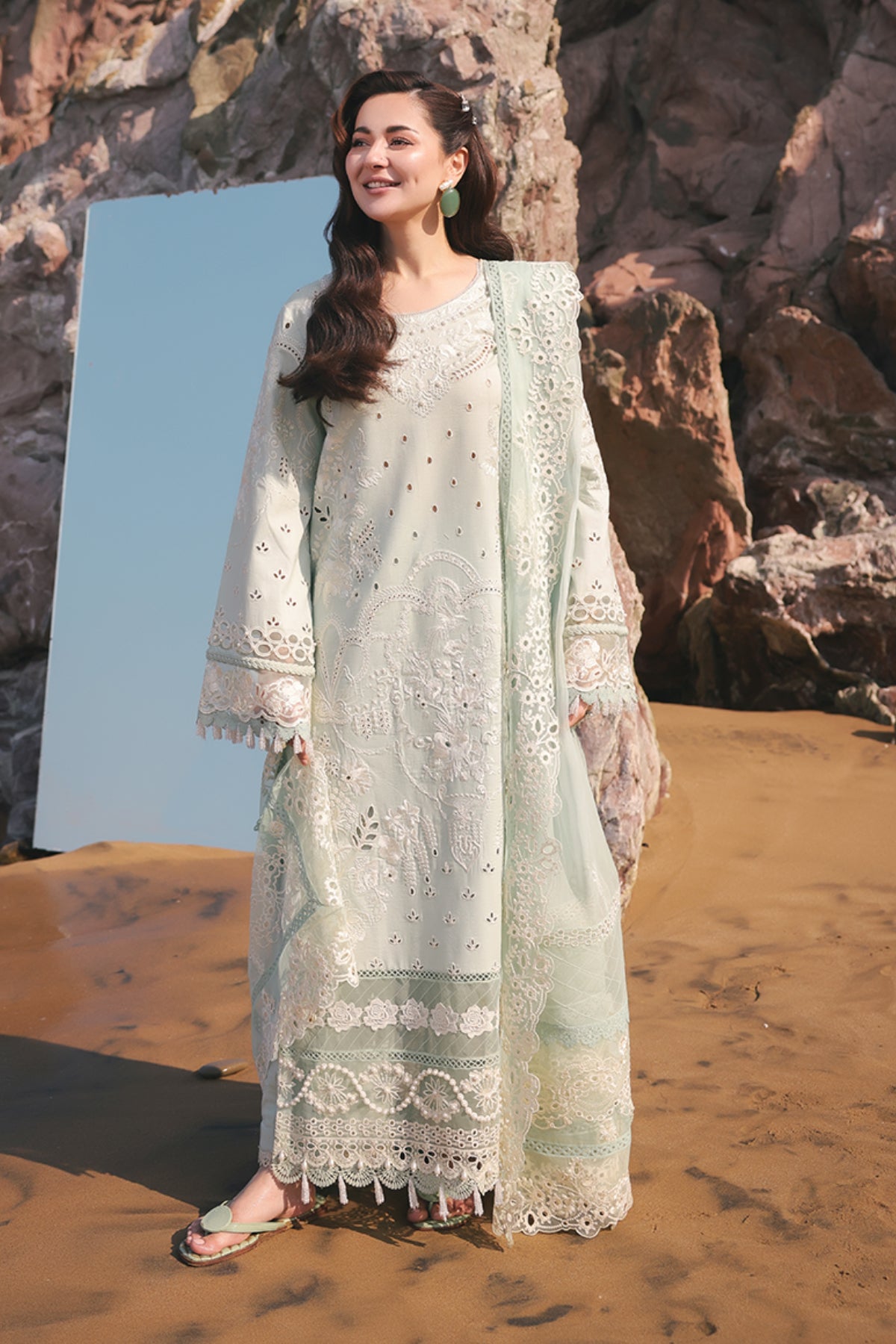 Hania Luxury Lawn'25 | SL 80 Zimal | IMROZIA PREMIUM | Serene