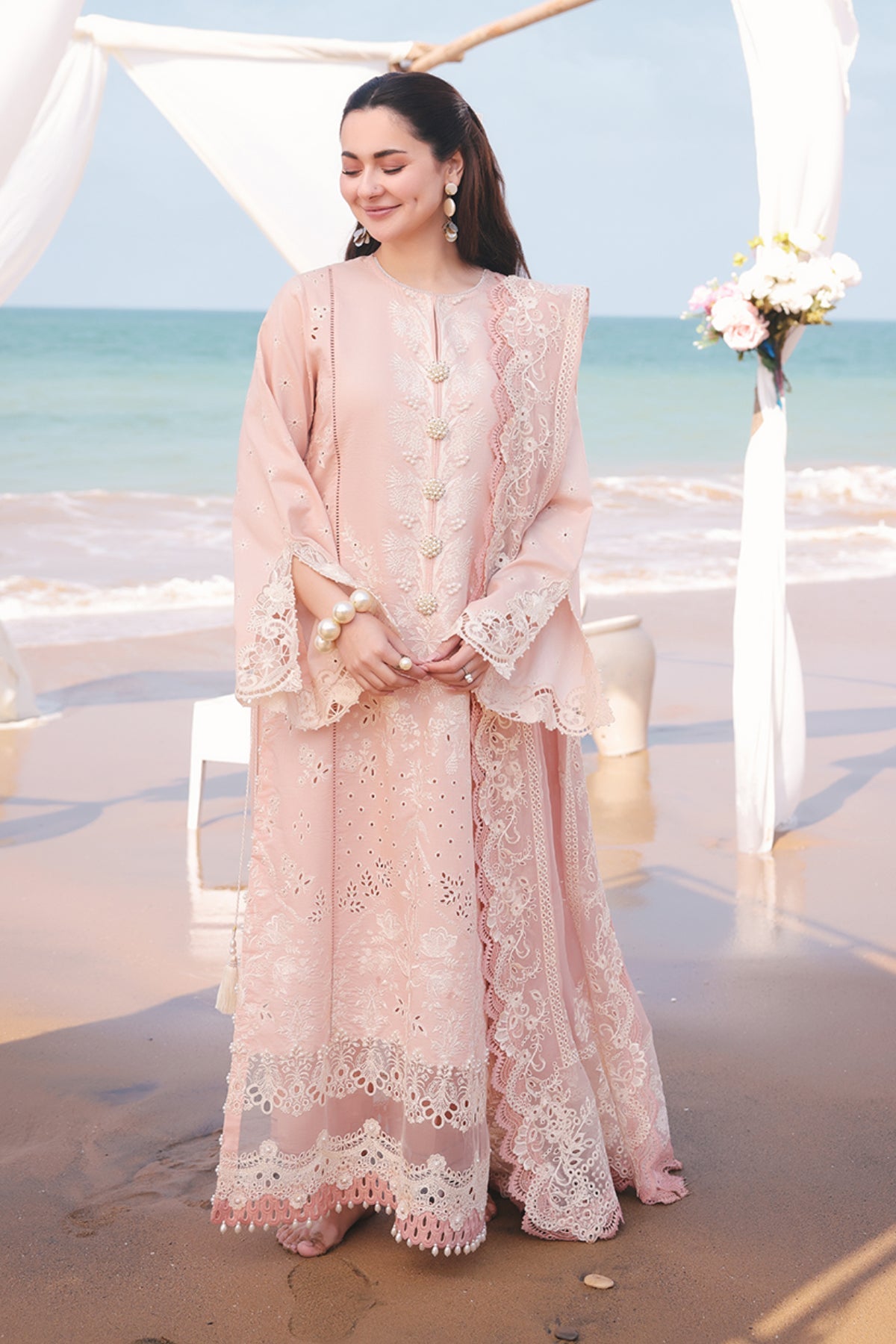 Hania Luxury Lawn'25 | SL 84 Amaya | IMROZIA PREMIUM | Serene