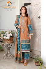 Stitched 3 Piece printed With Embroidered Winter khaddar Bana Dora Collection '24 MS 4054