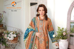 Stitched 3 Piece printed With Embroidered Winter khaddar Bana Dora Collection '24 MS 4054