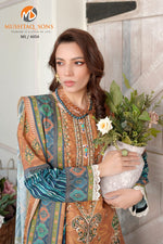 Stitched 3 Piece printed With Embroidered Winter khaddar Bana Dora Collection '24 MS 4054