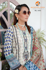 Stitched 3 Piece printed With Embroidered Winter khaddar Bana Dora Collection '24 MS 4053