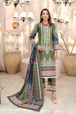 Stitched 3 Piece printed With Embroidered Winter khaddar Bana Dora Collection '24 MS 4047