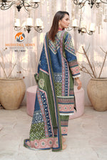 Stitched 3 Piece printed With Embroidered Winter khaddar Bana Dora Collection '24 MS 4047
