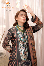 Stitched 3 Piece printed With Embroidered Winter khaddar Bana Dora Collection '24 MS 4056