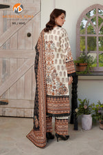 Stitched 3 Piece printed With Embroidered Winter khaddar Bana Dora Collection '24 MS 4045