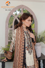 Stitched 3 Piece printed With Embroidered Winter khaddar Bana Dora Collection '24 MS 4045