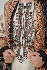 Stitched 3 Piece printed With Embroidered Winter khaddar Bana Dora Collection '24 MS 4045