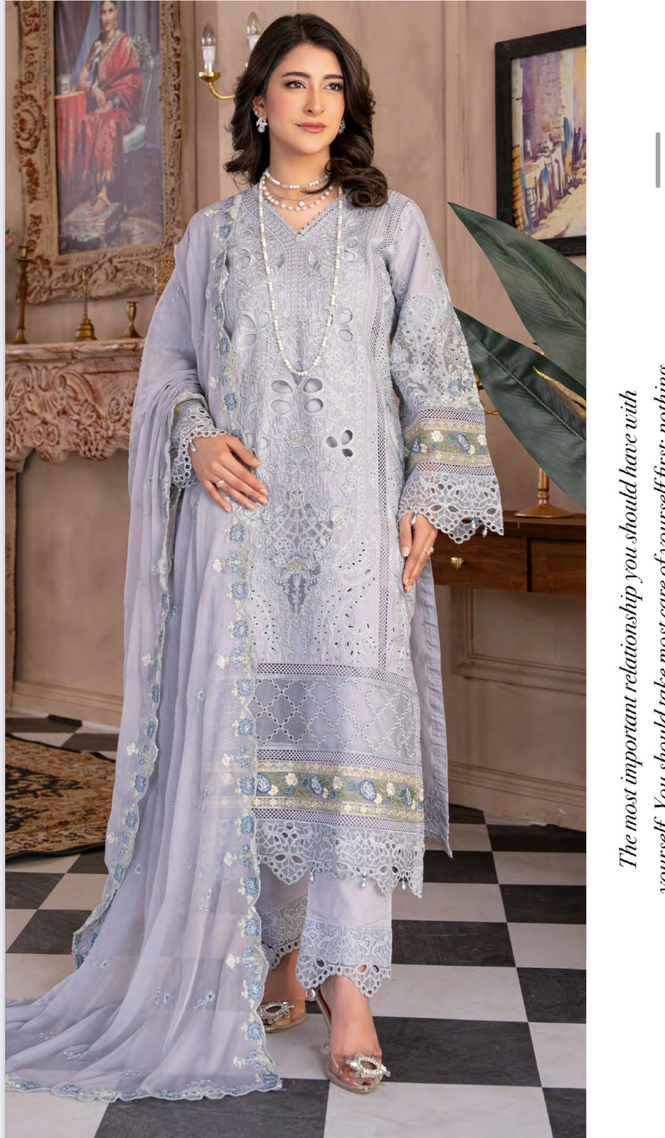 Ready to wear 3 piece Embroidered chikankari Lawn Cotton Suit